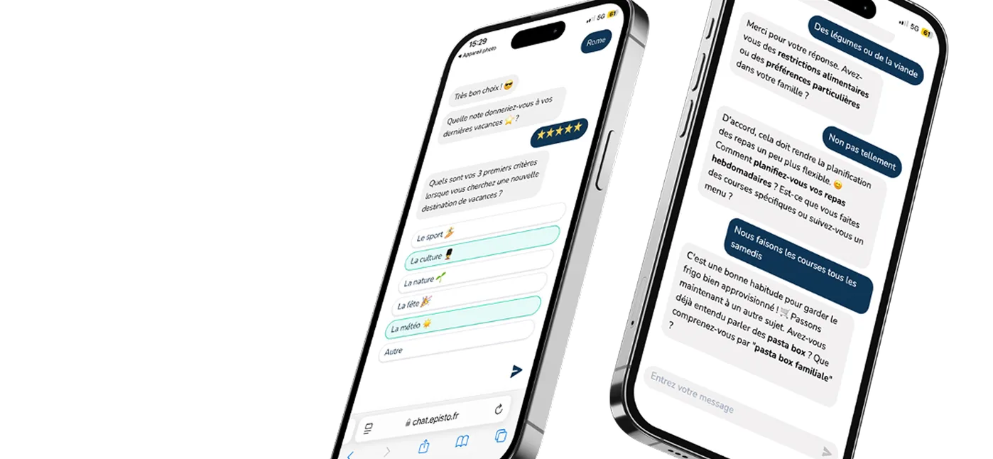 Conversational questionnaire on mobile